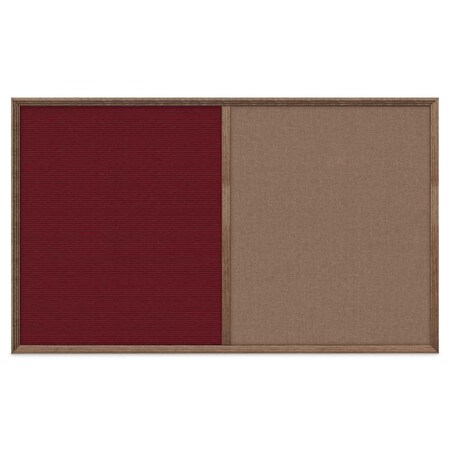 United Visual Products Slim Style Indoor Enclosed Corkboard, 18 UV501SC-BLACK-BLSPRU